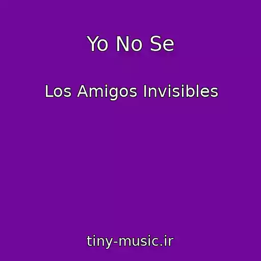 کاور آهنگ Yo No Se از Los Amigos Invisibles