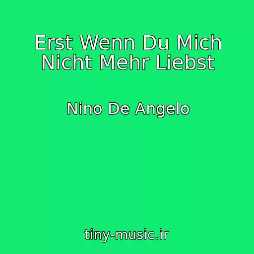 کاور آهنگ Erst Wenn Du Mich Nicht Mehr Liebst از Nino De Angelo