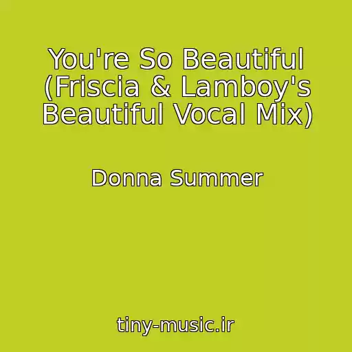کاور آهنگ You're So Beautiful (Friscia & Lamboy's Beautiful Vocal Mix) از Donna Summer