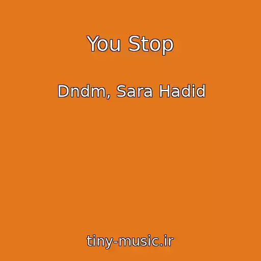 کاور آهنگ You Stop از Dndm, Sara Hadid