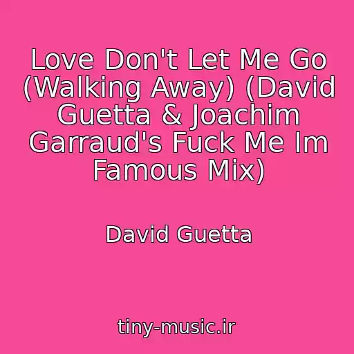 کاور آهنگ Love Don't Let Me Go (Walking Away) (David Guetta & Joachim Garraud's Fuck Me Im Famous Mix) از David Guetta