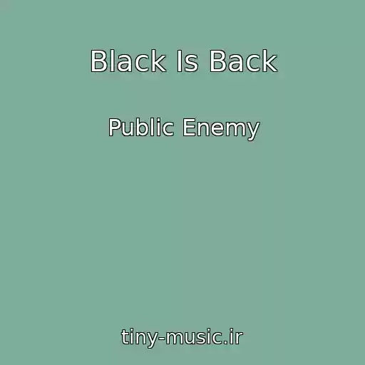 کاور آهنگ Black Is Back از Public Enemy