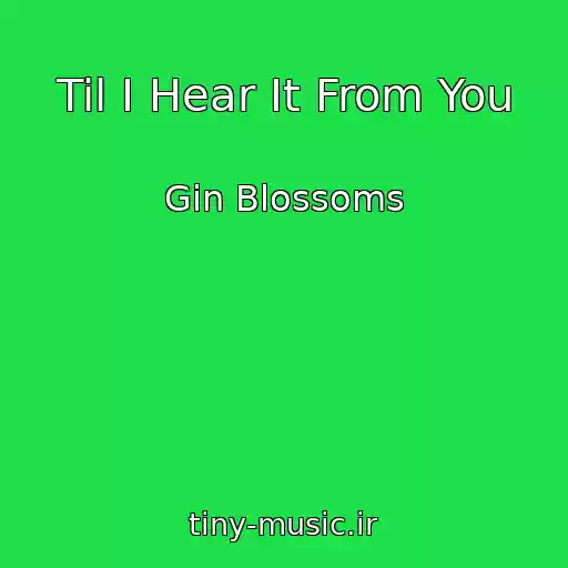 کاور آهنگ Til I Hear It From You از Gin Blossoms