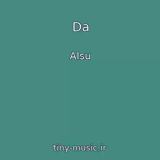 کاور آهنگ Da از Alsu