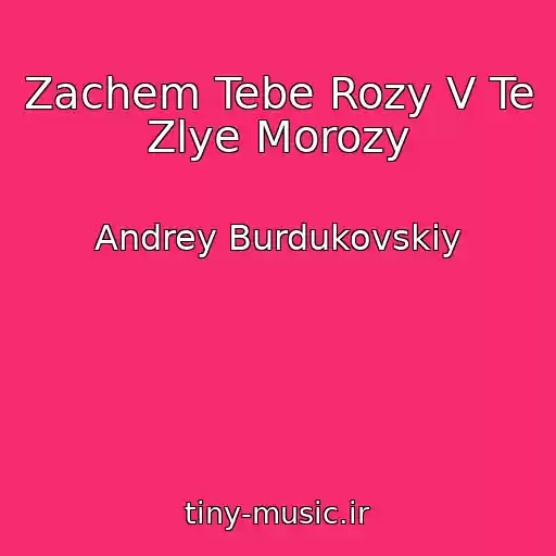 کاور آهنگ Zachem Tebe Rozy V Te Zlye Morozy از Andrey Burdukovskiy