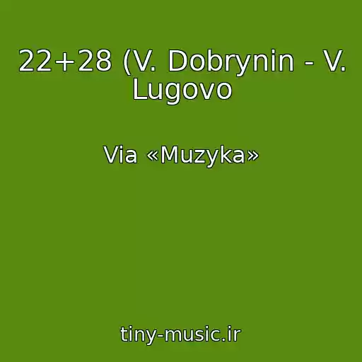 کاور آهنگ 22+28 (V. Dobrynin - V. Lugovo از Via «Muzyka»