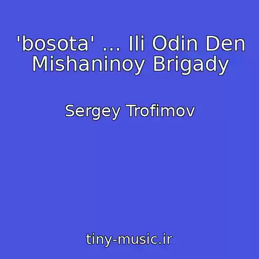 کاور آهنگ 'bosota' ... Ili Odin Den Mishaninoy Brigady از Sergey Trofimov