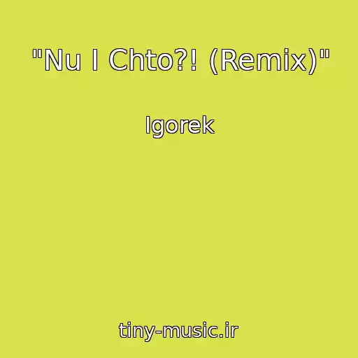 کاور آهنگ "Nu I Chto?! (Remix)" از Igorek