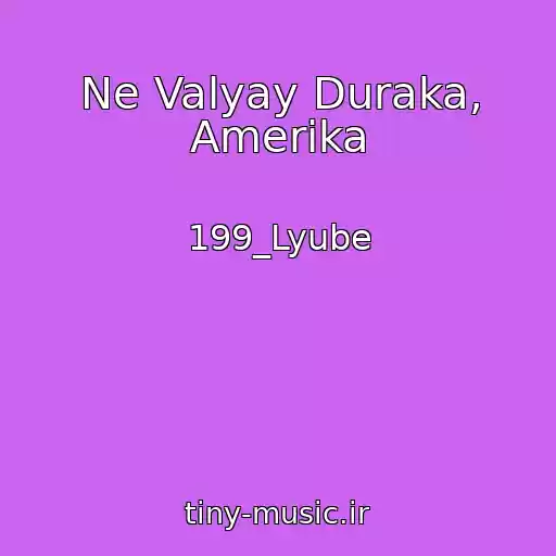 کاور آهنگ Ne Valyay Duraka, Amerika از 199_Lyube