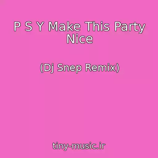 کاور آهنگ P S Y Make This Party Nice از (Dj Snep Remix)