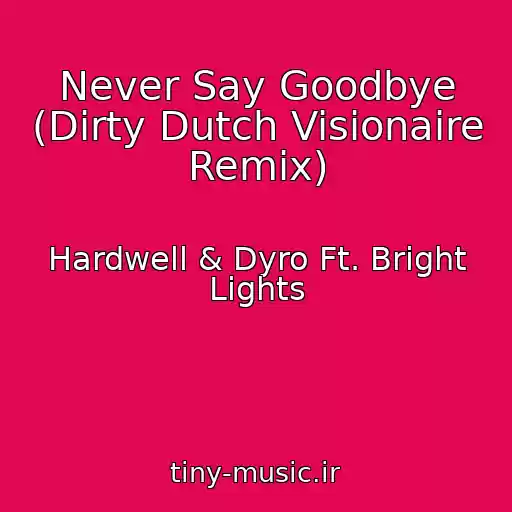 کاور آهنگ Never Say Goodbye (Dirty Dutch Visionaire Remix) از Hardwell & Dyro Ft. Bright Lights
