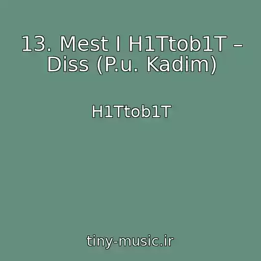 کاور آهنگ 13. Mest I H1Ttob1T – Diss (P.u. Kadim) از H1Ttob1T