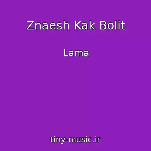 کاور آهنگ Znaesh Kak Bolit از Lama