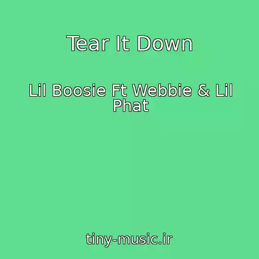 کاور آهنگ Tear It Down از Lil Boosie Ft Webbie & Lil Phat