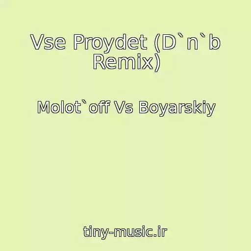 کاور آهنگ Vse Proydet (D`n`b Remix) از Molot`off Vs Boyarskiy