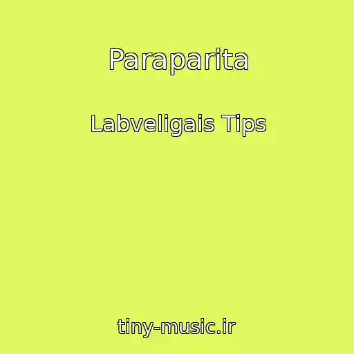 کاور آهنگ Paraparita از Labveligais Tips