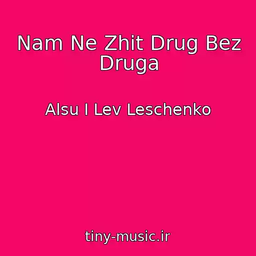 کاور آهنگ Nam Ne Zhit Drug Bez Druga از Alsu I Lev Leschenko