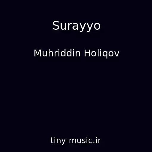 کاور آهنگ Surayyo از Muhriddin Holiqov