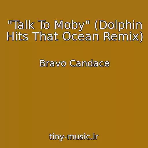 کاور آهنگ "Talk To Moby" (Dolphin Hits That Ocean Remix) از Bravo Candace