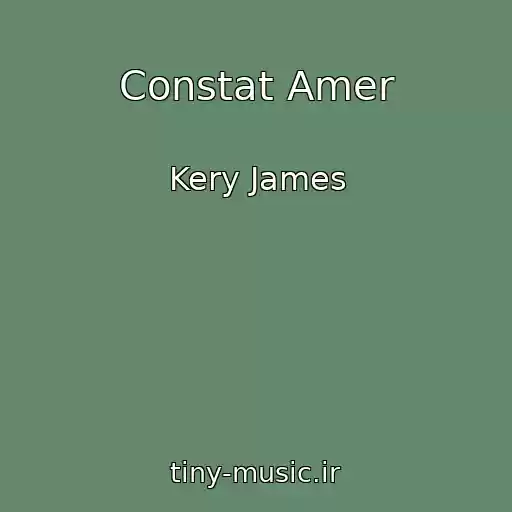کاور آهنگ Constat Amer از Kery James