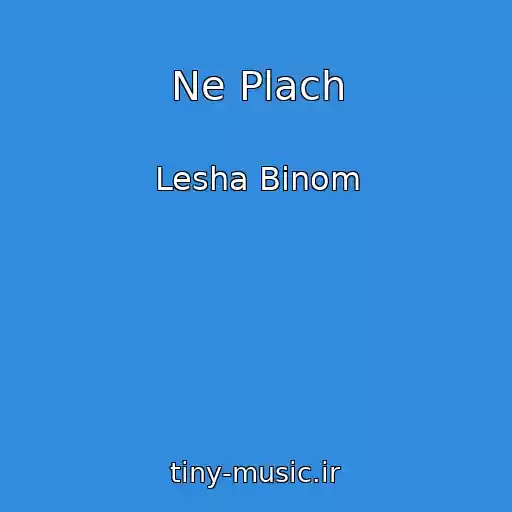 کاور آهنگ Ne Plach از Lesha Binom