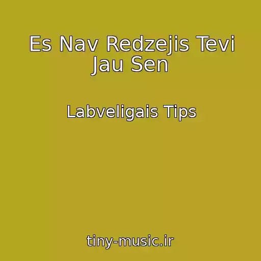 کاور آهنگ Es Nav Redzejis Tevi Jau Sen از Labveligais Tips
