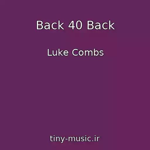 کاور آهنگ Back 40 Back از Luke Combs