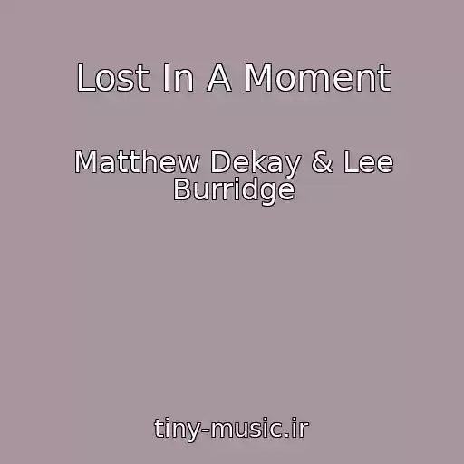 کاور آهنگ Lost In A Moment از Matthew Dekay & Lee Burridge