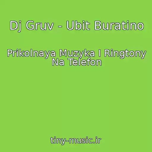 کاور آهنگ Dj Gruv - Ubit Buratino از Prikolnaya Muzyka I Ringtony Na Telefon