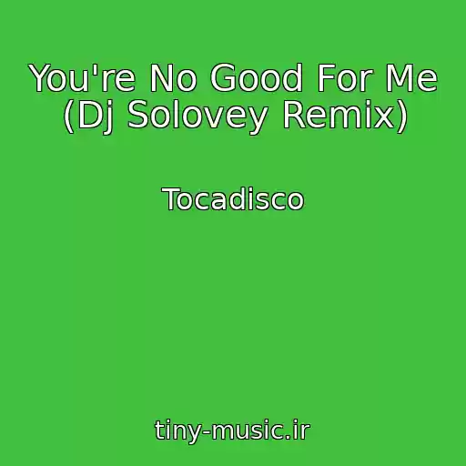 کاور آهنگ You're No Good For Me (Dj Solovey Remix) از Tocadisco