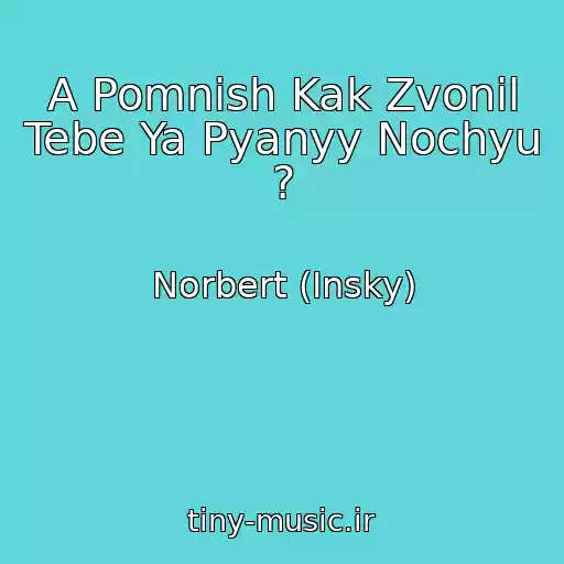 کاور آهنگ A Pomnish Kak Zvonil Tebe Ya Pyanyy Nochyu ? از Norbert (Insky)