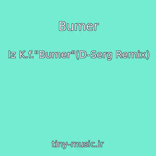 کاور آهنگ Bumer از Iz K.f."Bumer"(D-Serg Remix)