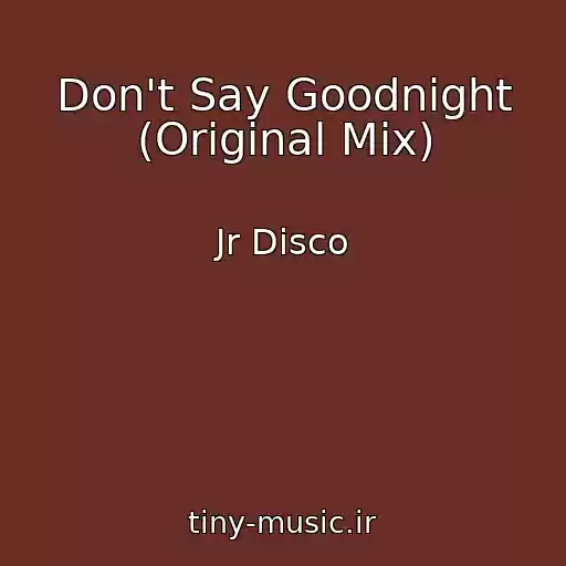 کاور آهنگ Don't Say Goodnight (Original Mix) از Jr Disco