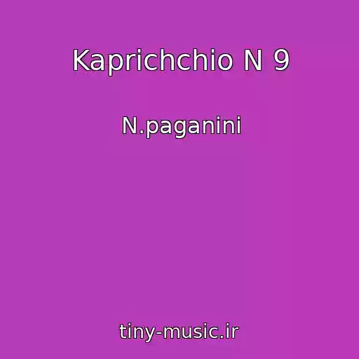 کاور آهنگ Kaprichchio N 9 از N.paganini