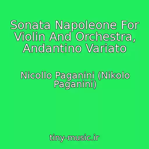 کاور آهنگ Sonata Napoleone For Violin And Orchestra, Andantino Variato از Nicollo Paganini (Nikolo Paganini)