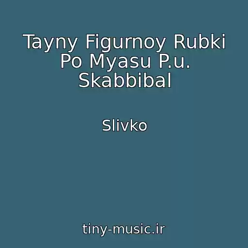 کاور آهنگ Tayny Figurnoy Rubki Po Myasu P.u. Skabbibal از Slivko
