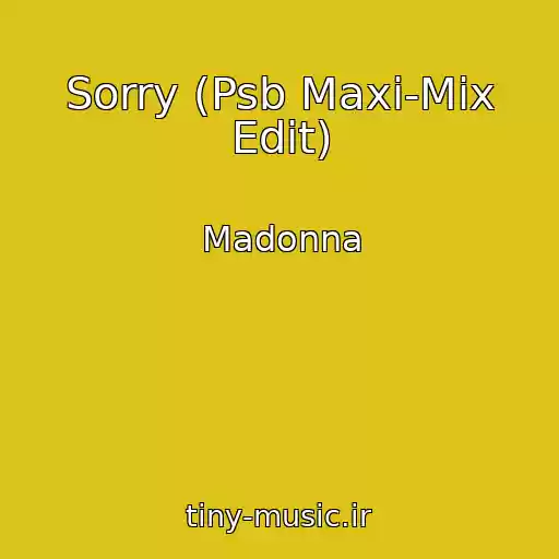 کاور آهنگ Sorry (Psb Maxi-Mix Edit) از Madonna