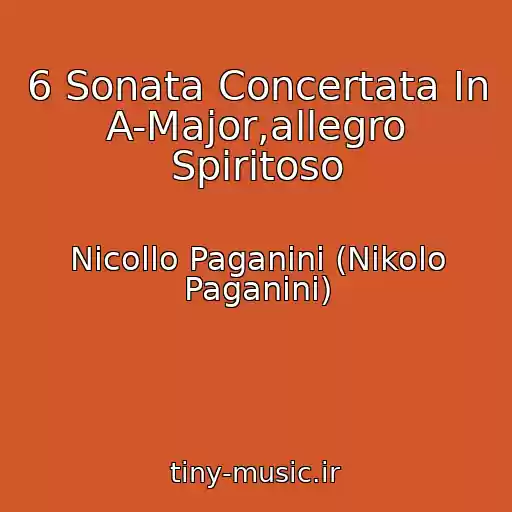 کاور آهنگ 6 Sonata Concertata In A-Major,allegro Spiritoso از Nicollo Paganini (Nikolo Paganini)