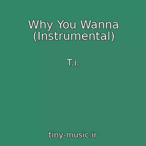 کاور آهنگ Why You Wanna (Instrumental) از T.i.