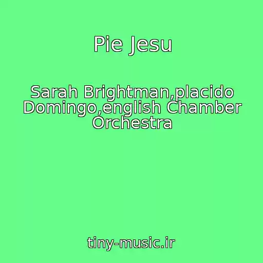 کاور آهنگ Pie Jesu از Sarah Brightman,placido Domingo,english Chamber Orchestra