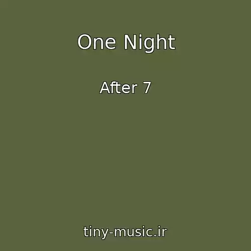 کاور آهنگ One Night از After 7