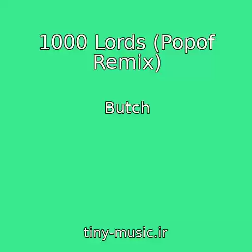 کاور آهنگ 1000 Lords (Popof Remix) از Butch