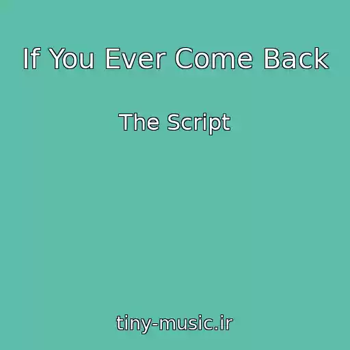 کاور آهنگ If You Ever Come Back از The Script