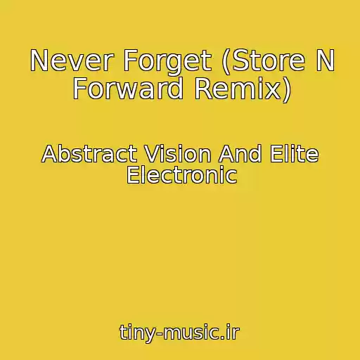 کاور آهنگ Never Forget (Store N Forward Remix) از Abstract Vision And Elite Electronic