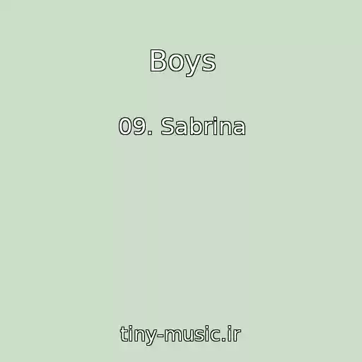 کاور آهنگ Boys از 09. Sabrina