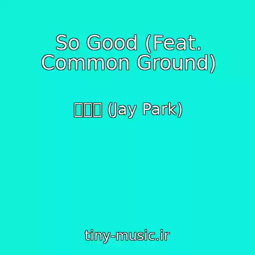 کاور آهنگ So Good (Feat. Common Ground) از 박재범 (Jay Park)