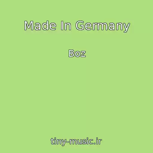 کاور آهنگ Made In Germany از Boz
