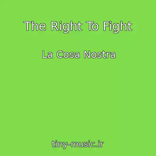 کاور آهنگ The Right To Fight از La Cosa Nostra