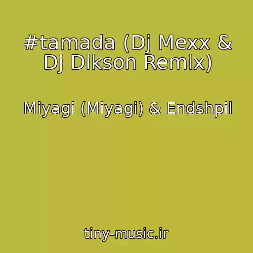 کاور آهنگ #tamada (Dj Mexx & Dj Dikson Remix) از Miyagi (Miyagi) & Endshpil