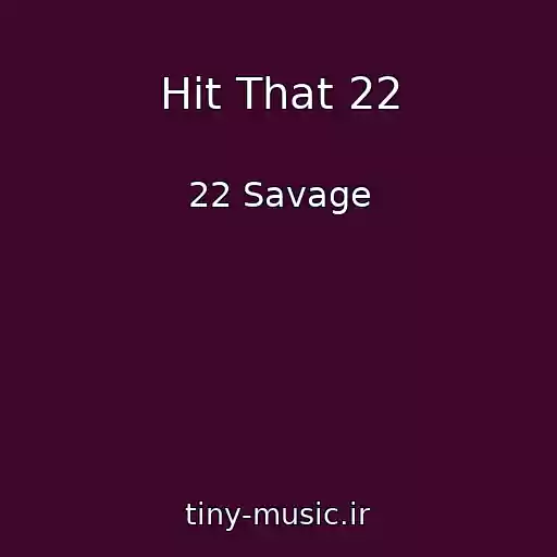 کاور آهنگ Hit That 22 از 22 Savage